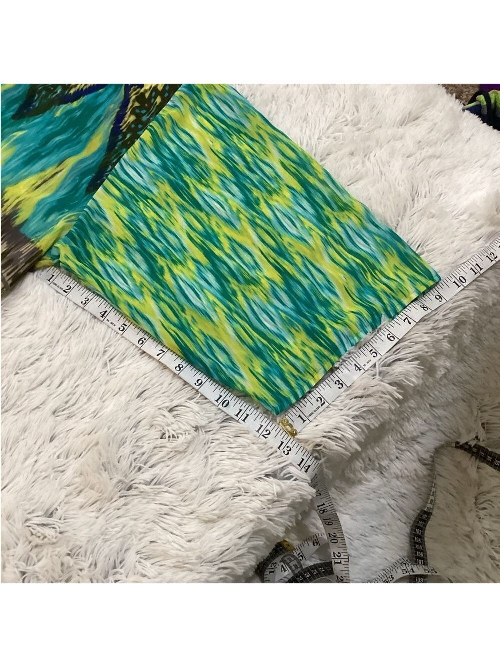 Kim Rogers Woman Multicolor Ikat Print semi sheer kimono 3X - Picture 3 of 11